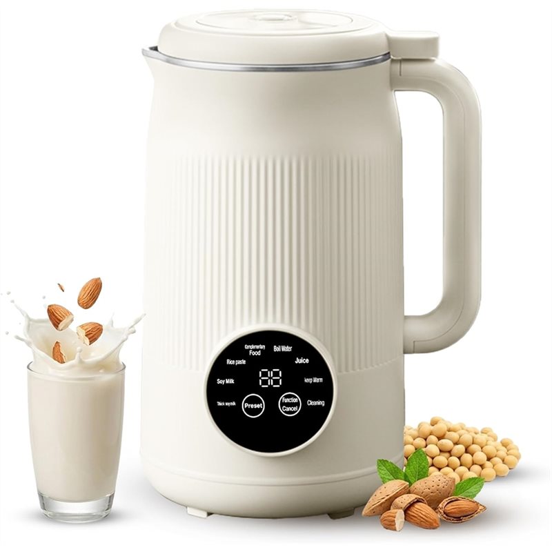 Soy Milk Maker - 【PASSIONE】Máquina de Leite de Soja 40Oz,