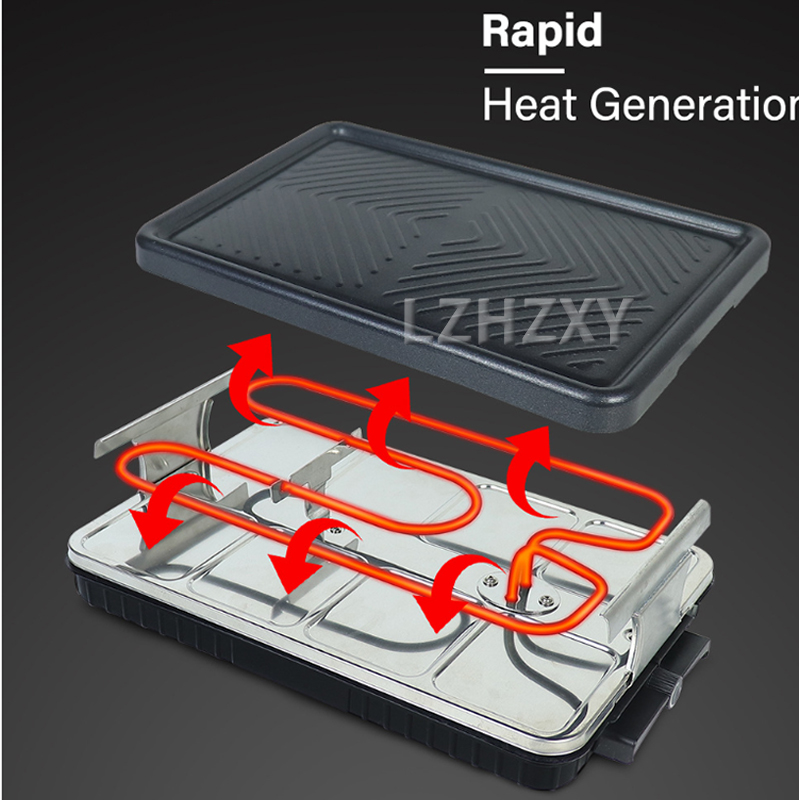 Raclette Grill Table - Grelha de mesa elétrica coreana para