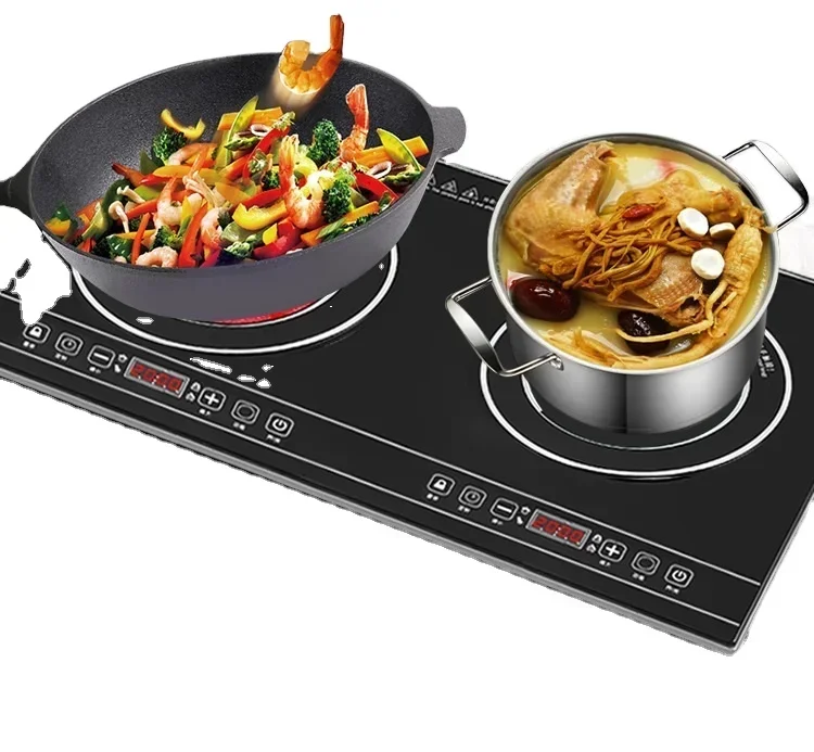 Induction Cooktop Portable - Fogão duplo elétrico portátil 2000W +