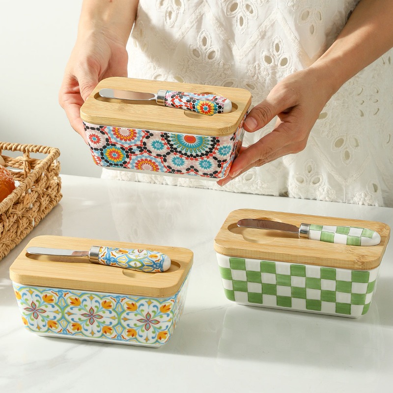 Kitchen Appliances Vintage - 1 conjunto de Caixa de Manteiga
