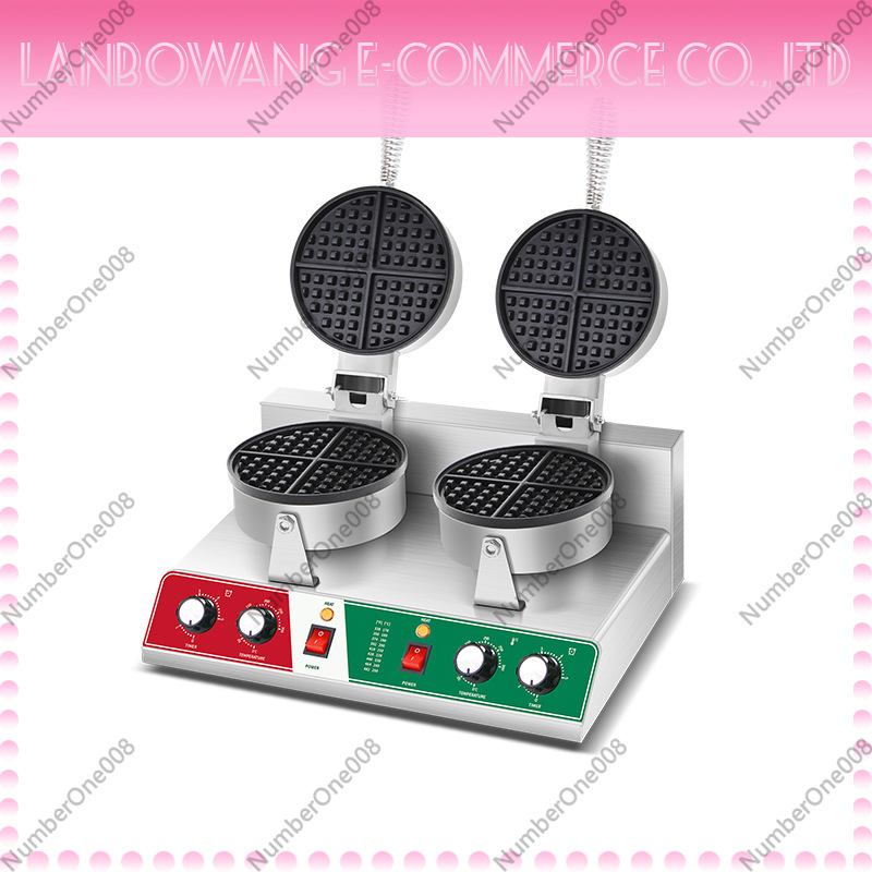 Crepe Maker Non Stick - Máquina de Waffles Rotativa Antiaderente, Chapa