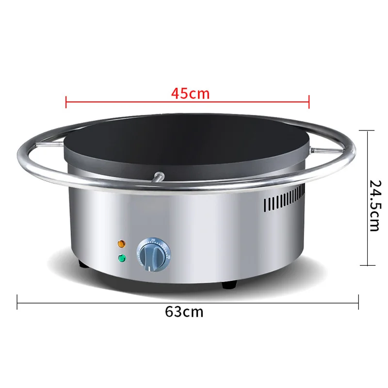 Chapa Elétrica Rotativa Manual - Crepe Maker Non Stick avaliação e preço