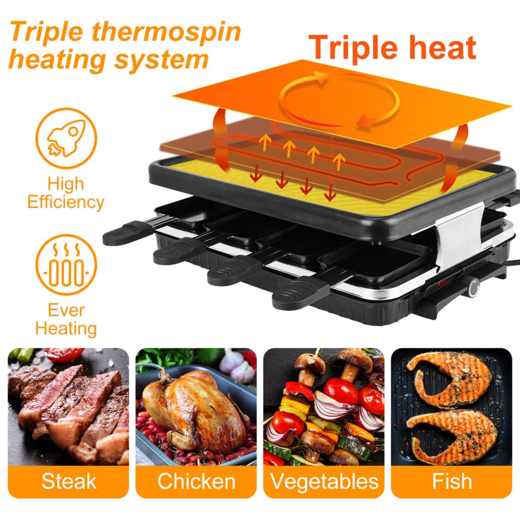 Grelha de mesa elétrica corean - Raclette Grill Table avaliação e preço