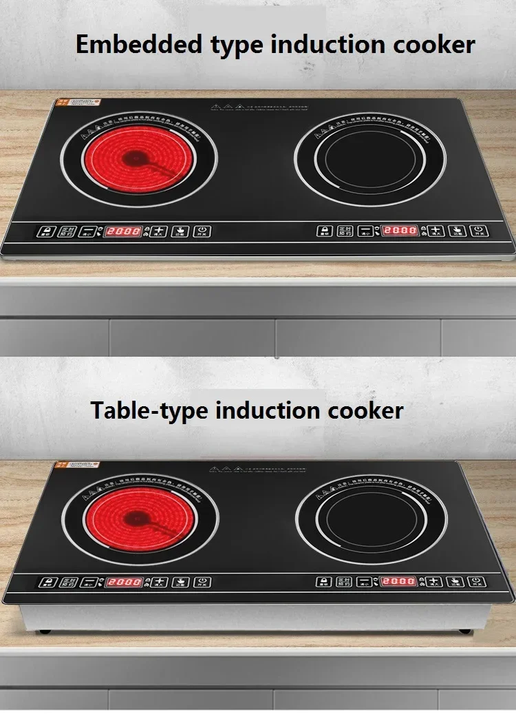 Fogão duplo elétrico portátil  - Induction Cooktop Portable avaliação e preço