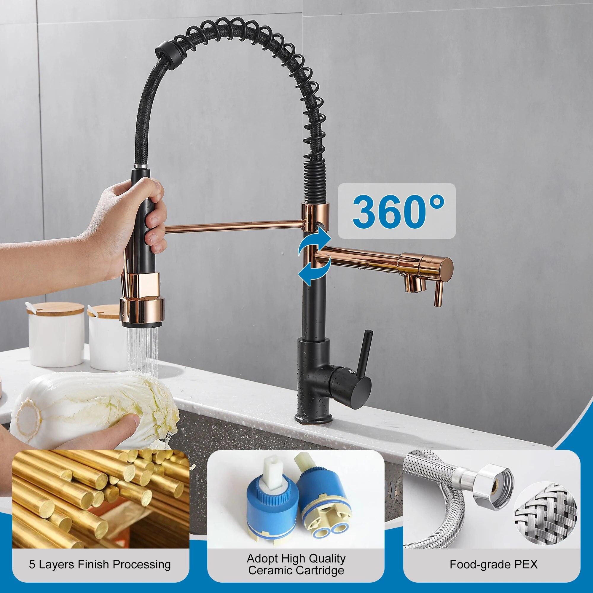 Torneira de cozinha com pulver - Kitchen Appliances White avaliação e preço