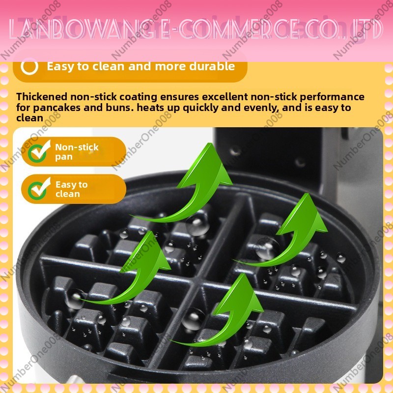 Máquina de Waffles Rotativa An - Crepe Maker Non Stick avaliação e preço
