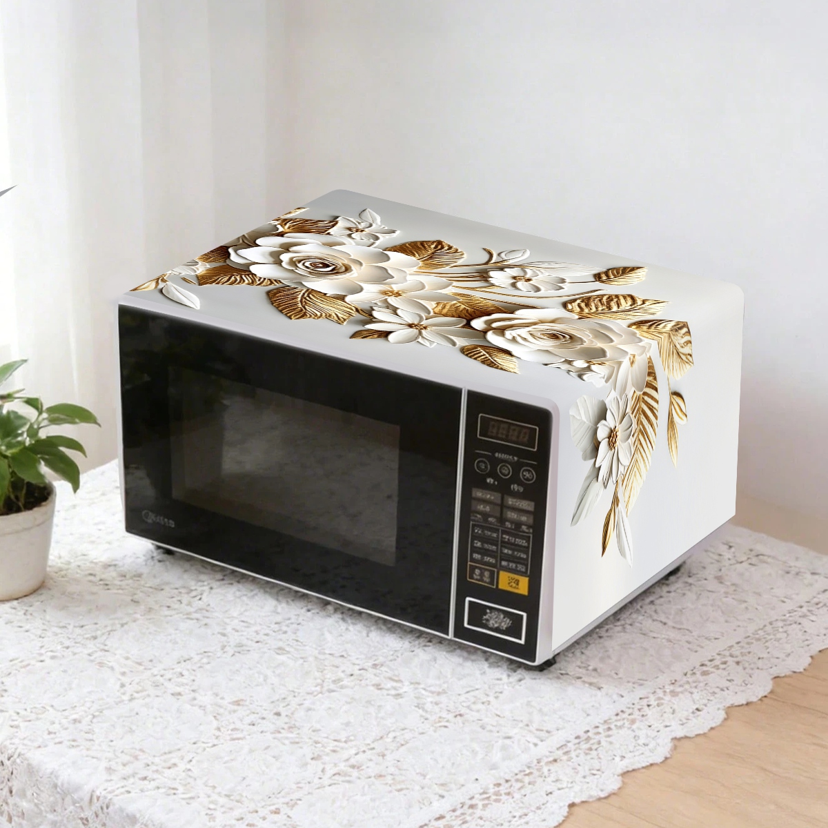 Capa para Micro-ondas Branca D - Kitchen Appliances White avaliação e preço