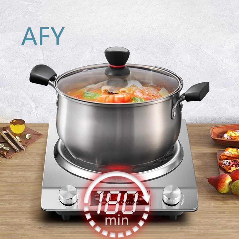 Fogão de Indução Côncavo 220V  - Induction Cooktop Portable avaliação e preço