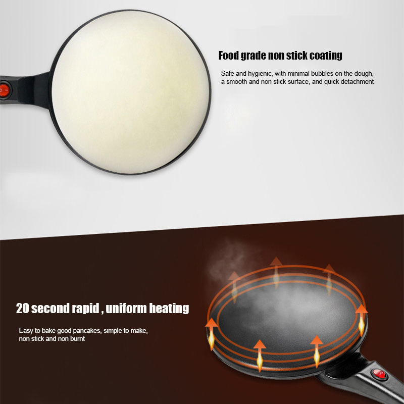 Máquina Elétrica de Crepes e P - Crepe Maker Non Stick avaliação e preço