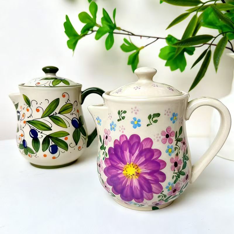 Pote de óleo de flor de cerâmi - Kitchen Appliances Vintage avaliação e preço
