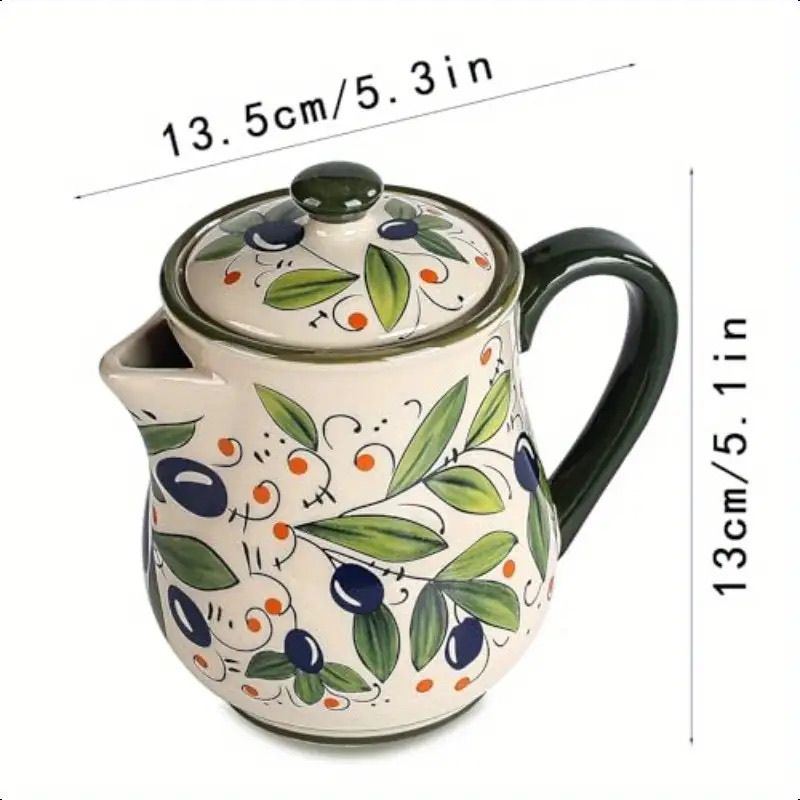 Pote de óleo de flor de cerâmi - Kitchen Appliances Vintage avaliação e preço